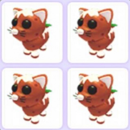adopt me pudding cat bundle x4